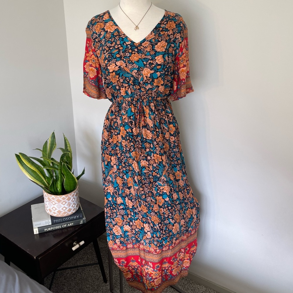Pretty Garden Pattern Dress